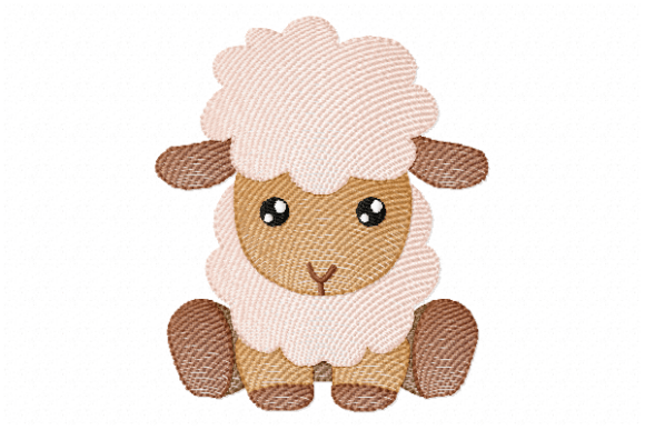 Baby Sheep Embroidery Design