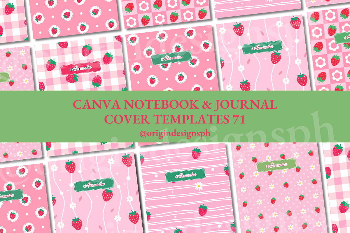 Canva Template Notebook Journal Cover