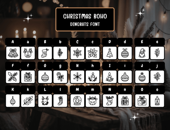 Christmas Boho Font - Preview 1