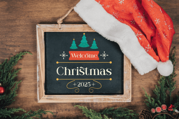 Christmas Motivation Font PNG with transparent background - Preview 1