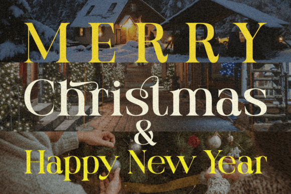 Christmas Motivation Font PNG with transparent background - Preview 2