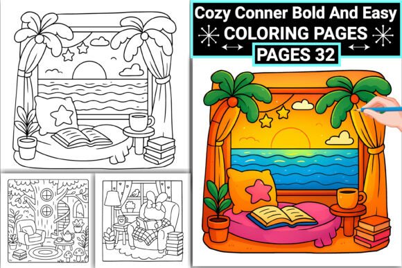 Cozy Conner Bold and Easy Coloring Book