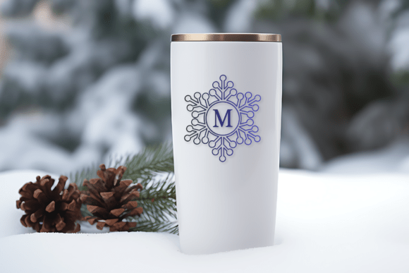 Crystal Snow Monogram Font - Preview 1