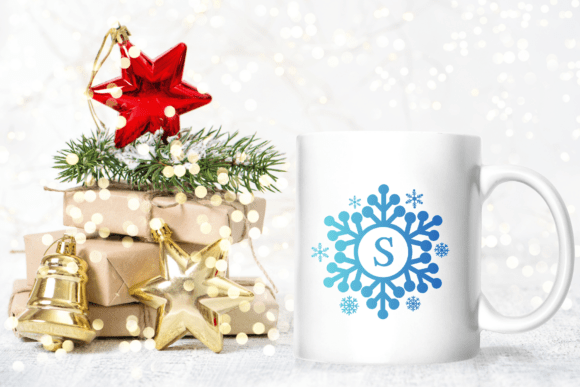 Crystal Snow Monogram Font - Preview 5