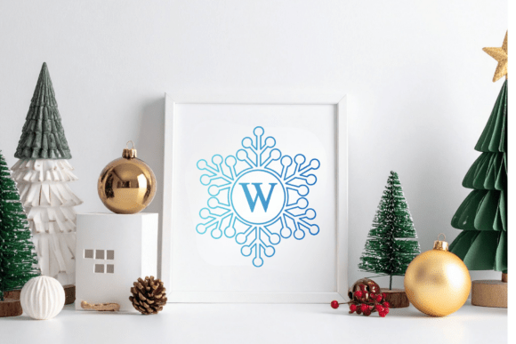 Crystal Snow Monogram Font - Preview 6