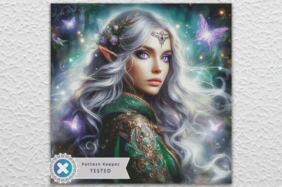 Fantasy Elf Cross Stitch Pattern PDF