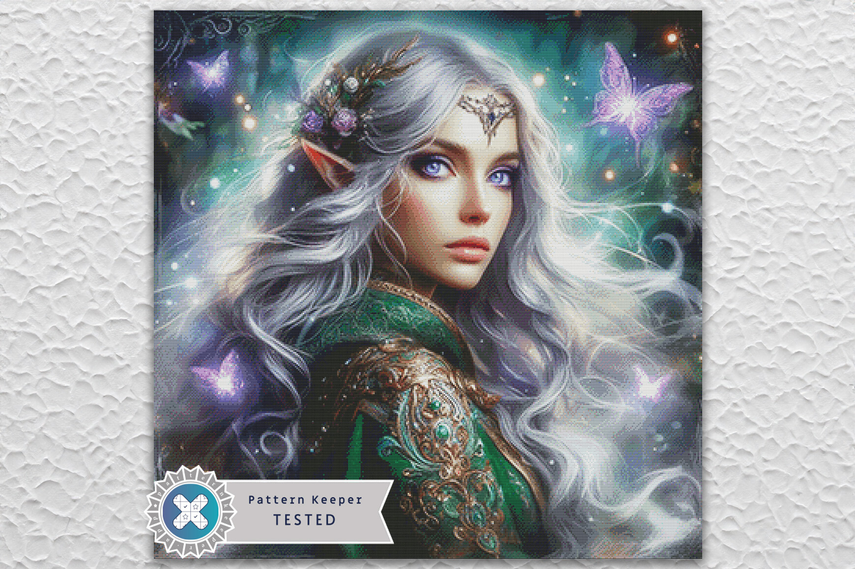 Fantasy Elf Cross Stitch Pattern PDF