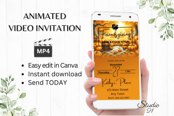 Friendsgiving Invitation (Thanksgiving)