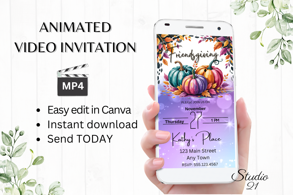 Friendsgiving Invitation (Thanksgiving)