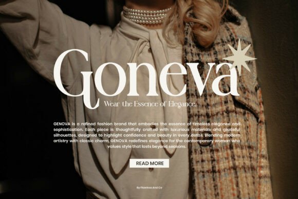 Goneva Font - Preview 1