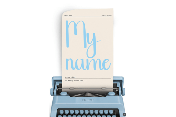 Handwritten Font - Preview 1