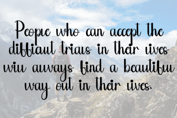 Handwritten Font - Preview 4