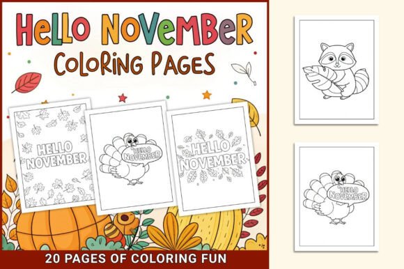 Hello November Coloring Pages