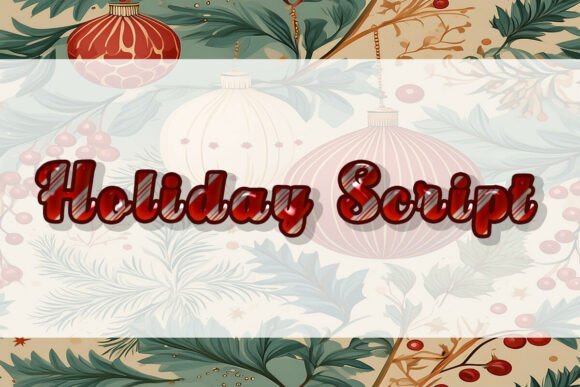 Holiday Script Font - Preview 1