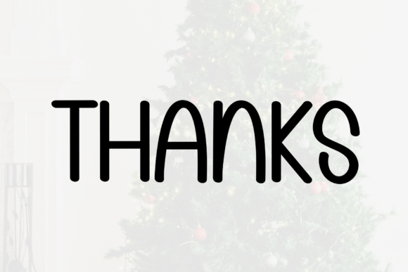 Light Christmas Font PNG with transparent background - Preview 4