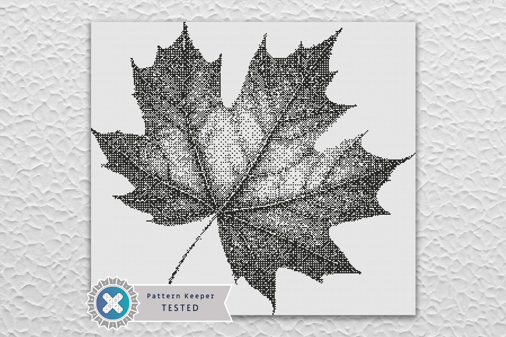 Monochrome Cross Stitch Pattern PDF