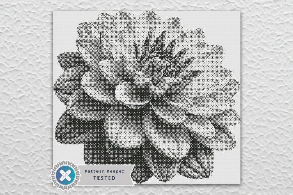Monochrome Cross Stitch Pattern PDF