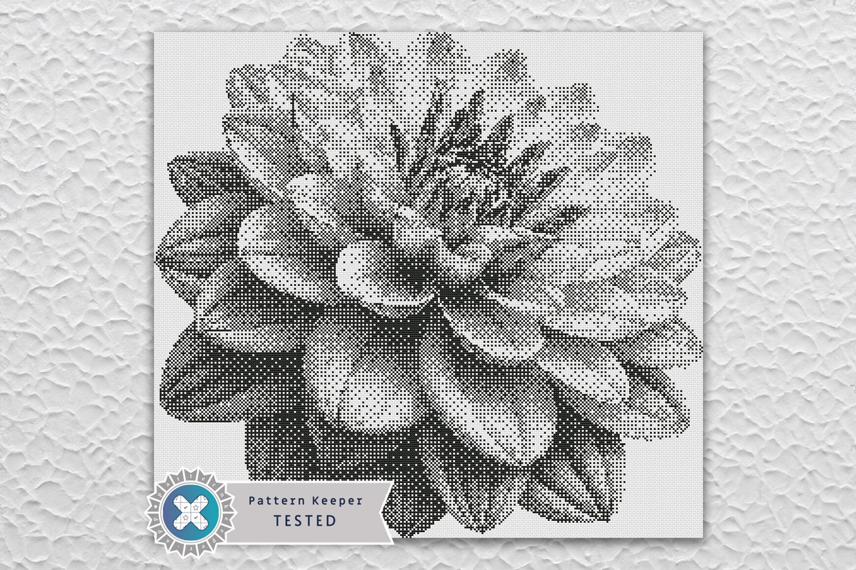 Monochrome Cross Stitch Pattern PDF