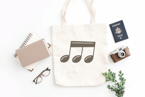 Musical Notes Font PNG with transparent background - Preview 4