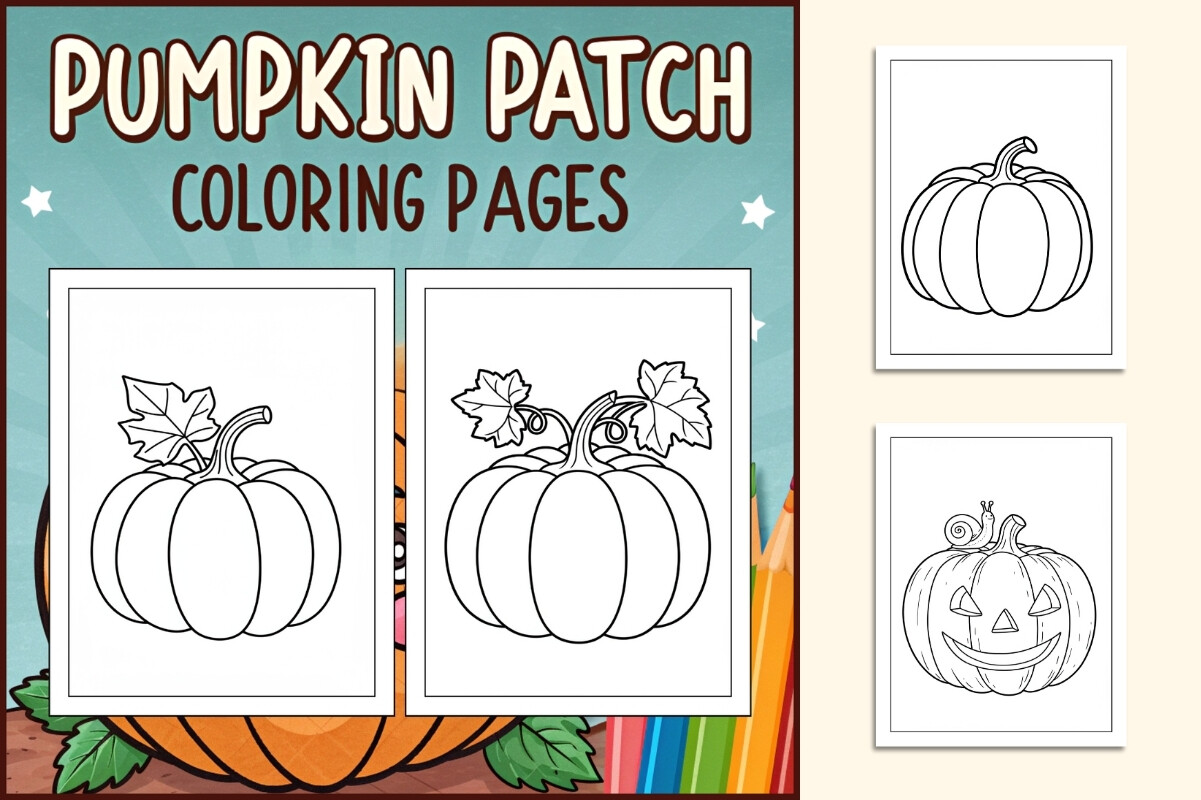 Pumpkin Patch Coloring Pages