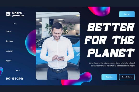 Satria Planet Font PNG with transparent background - Preview 3