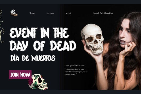 Scary Sky Font font preview - 2