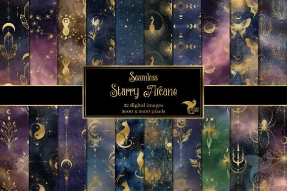 Starry Arcane Digital Paper