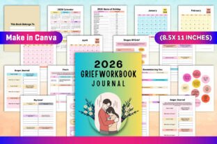 2026 Grief Workbook Journal Graphic by KDP GRAVITY · Creative Fabrica