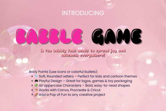 Babble Game Font - Preview 1