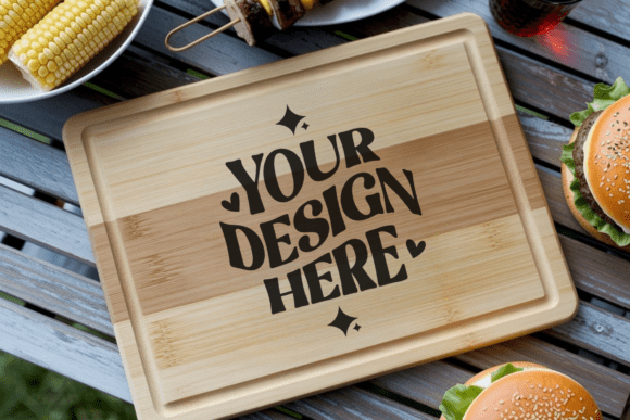 Christmas Cutting Board Mockup