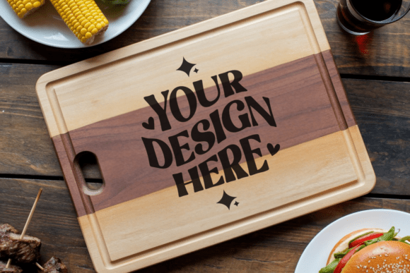 Christmas Cutting Board Mockup