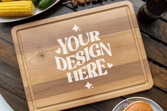 Christmas Cutting Board Mockup