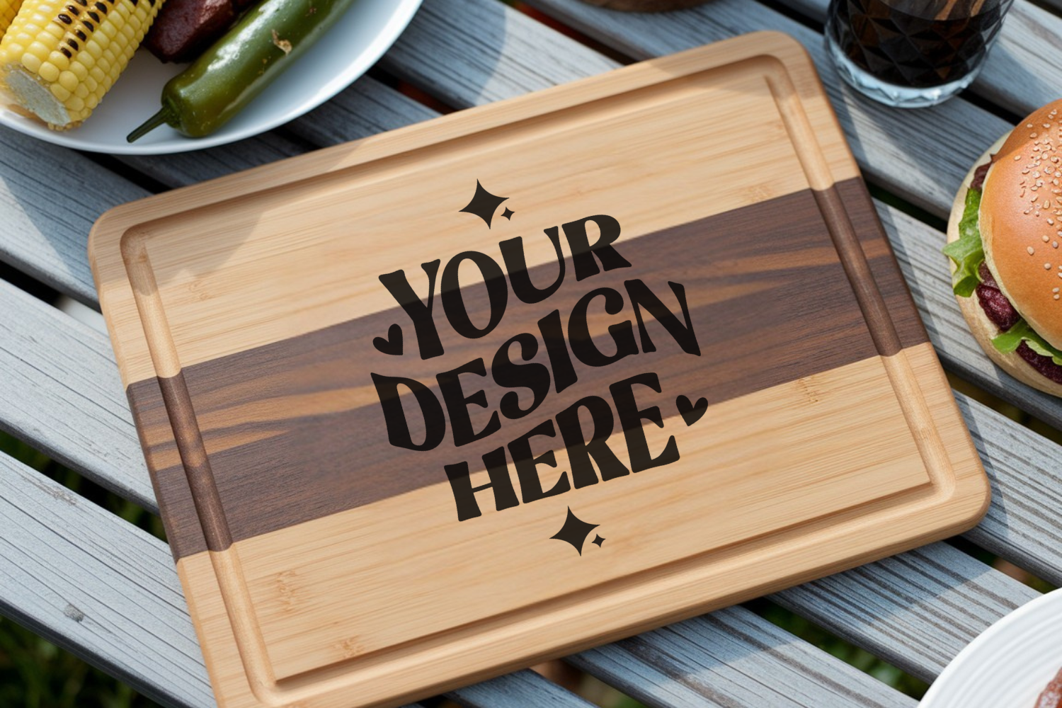 Christmas Cutting Board Mockup