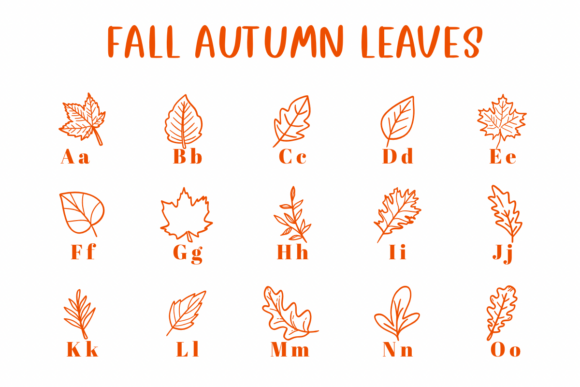 Fall Autumn Leaves Font - Preview 1