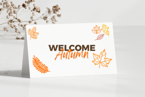 Fall Autumn Leaves Font - Preview 4