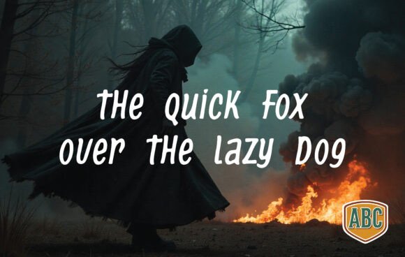 Fire Font - Preview 1