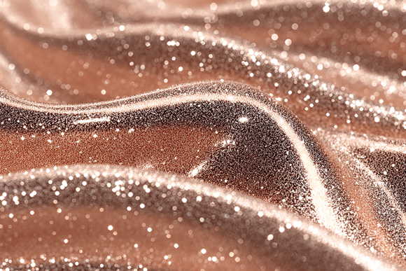 Rose Gold Velvet Glitter