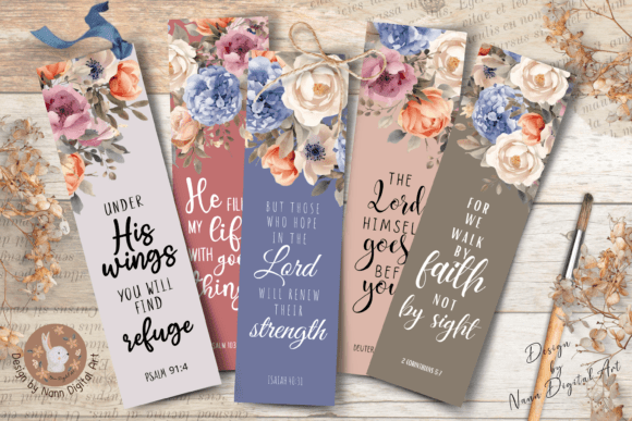 Scripture Bookmarks/ Printable Set #556