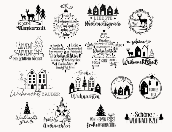 Weihnachten Svg Bundle,Christmas SVG