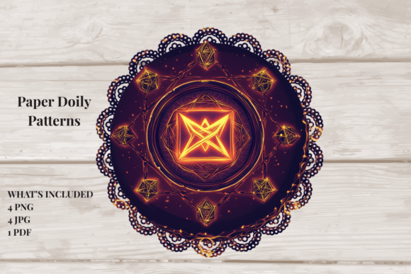 Arcane Ember Doily Set