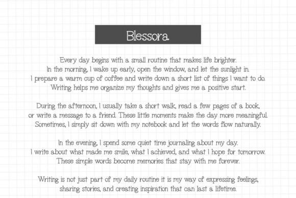 Blessora Font - Preview 5