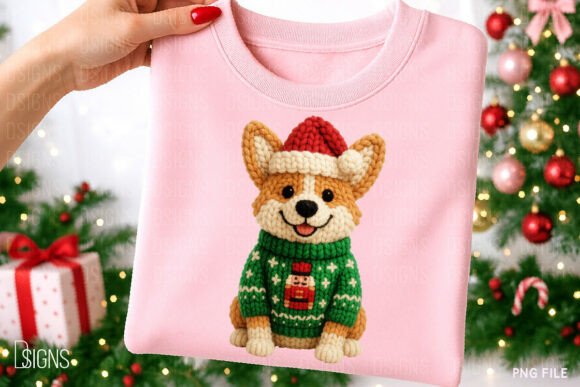 Crochet Yarn Christmas Dog Conji Png