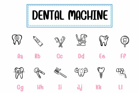 Dental Machine Font - Preview 1