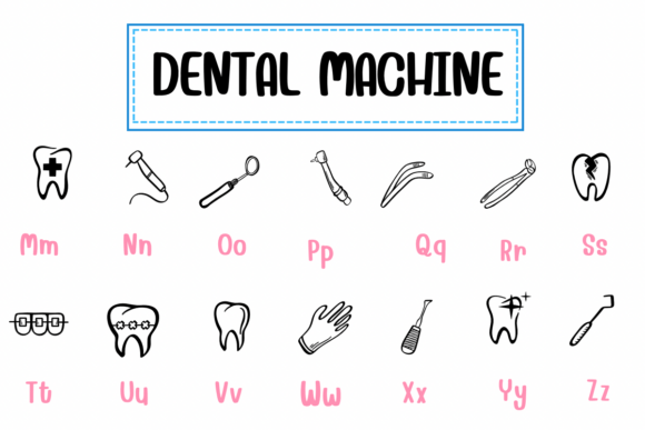 Dental Machine Font - Preview 2