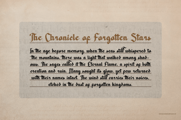 Dicaten Font - Preview 1