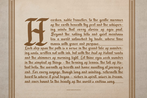 Dicaten Font - Preview 5