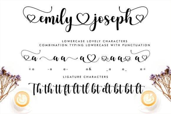 Emily Joseph Font PNG with transparent background - Preview 1