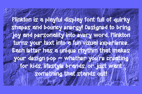 Flinkton Font PNG with transparent background - Preview 5