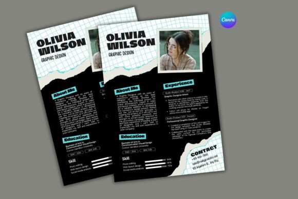Graphic Designer Resume Canva Template