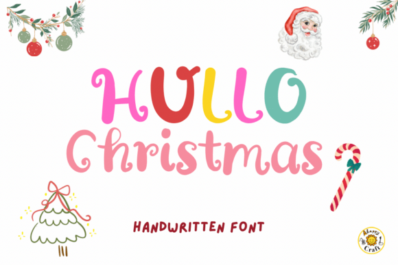 Holiday Letter Font PNG with transparent background - Preview 5